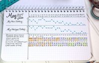 Bullet Journal layout for tracking flare symptoms for any autoimmune or chronic illness like lupus, crohns, MS, IBD, IBS, RA, fibromyalgia and others