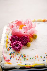 The upgraded cake looks so celebratory and fun. | This Grocery Store Cake Hack Is Borderline Genius