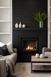 40+ Black Shiplap Fireplace Ideas That Blend Warmth and Style