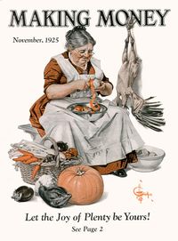 Making Money Magazine (November 1925) by J.C. Leyendecker