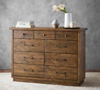 Big Daddy's Antiques Reclaimed Wood 9-Drawer Wide Dresser | Pottery Barn