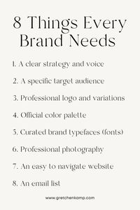 Hi I’m Gretchen Kamp! 👋🏼 I help established female millennial entrepreneurs from coast to coast (and sometimes abroad!) craft and launch stunning #BRANDS that convert, through my signature brand strategy, design and coaching process. To start your branding journey or learn more about me or my services, visit gretchenkamp.com/branding.