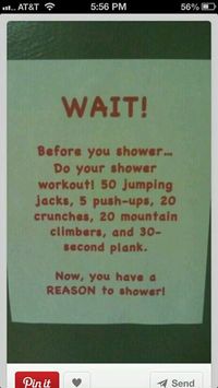 Shower Workout