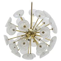 Kamenický Šenov Sputnik / Dandelion / Chandelier / Pendant, 1970s For Sale at 1stdibs