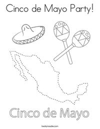 Cinco de Mayo Party Coloring Page - Twisty Noodle