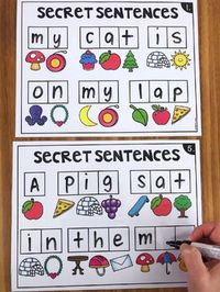 Secret Sentences - Literacy Center by My Teaching Pal | Teachers Pay Teachers