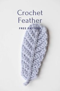 How to make beautiful and easy crochet feather for your decoration ideas. Step by step instruction with video. Free pattern.