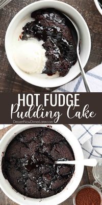 Hot Fudge Pudding Cake - Dessert Now, Dinner Later!