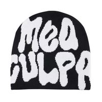 This on-trend, cotton blend, knitted beanie hat has a fun slogan on one side with a plain back. In eye-catching colours, this hat is double thickness but still lightweight. Join the TikTok craze and get noticed in your Mea Culpa beanie hat today. Product Features: Mea Culpa beanie hat Cotton Blend One Size Machine Washable