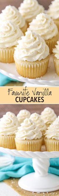 ***Moist and Fluffy Vanilla Cupcakes! ~ my favorites!