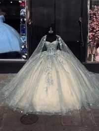 #fairyturquoiuse #quincedress #glitterqincedress