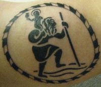 Saint Christopher: tattoos