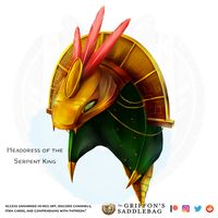 {The Griffon's Saddlebag} Headdress of the Serpent King | Wondrous item - TheGriffonsSaddlebag