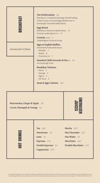 Art of the Menu: We Are Bar