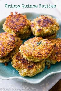 Crispy Quinoa Patties | Sally's Baking Addiction