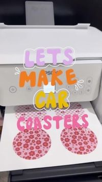 Hey there besties! Here’s the process of making our very first batch of car coasters 🥳 Hope you like these type of videos! Let me know if this is something you are interested in watching or if you have any ideas or questions 🩷 🫶🏻 💜🩷🧡💙💛 🫶🏻 #carcoasters #carcoaster #caraccessories #cardecor #smallbusiness #shopsmall #shopcolorific #etsyfinds #etsyhandmade #handmadegifts #giftsforher #backtoschool