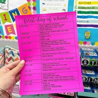 Plan out your first few days of school using these simple schedule outlines! Includes: *Tips & Tricks *MY OWN first day of school schedule as a reference *First, second, third, fourth and fifth day of school EDITABLE schedule templates Have a great year!