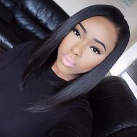 Cheap Short Bob Full Lace Wig & Lace front Wig & U Part Wig Glueless Human Hair Bob Wig for Black Women Bleached Knot