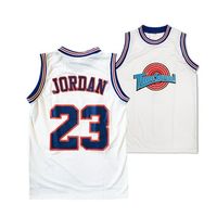 This basketball jersey will help you to complete your Michael Jordan Tune Squad costume! Size: Toddler 3T.  Color: White.