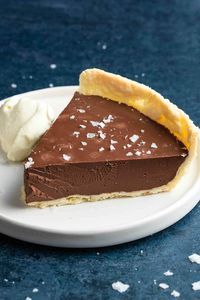 chocolate ganache tart.