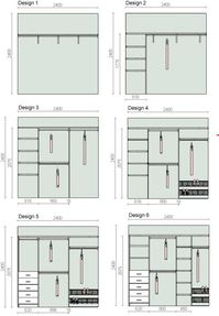 6 grouped wardrobe designs