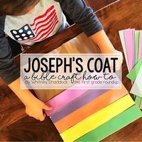 Joseph's coat of many colors bible story craft for preschool - The First Grade Roundup