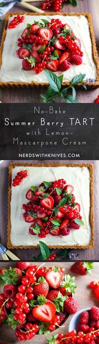 Summer Berry Tart With Lemon Mascarpone Cream