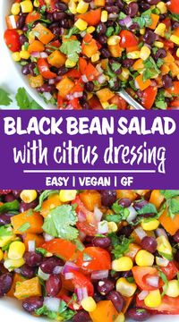 Southwest Black Bean Salad with Citrus Dressing