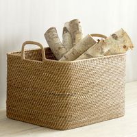 Modern Weave Oversized Storage Bin, Large, Natural | West Elm