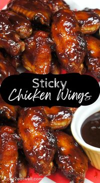 In this recipe, chicken wings are baked until they’re fall off the bone, then they are coated with a sweet and tangy barbecue sauce. They are a great appetizer for your game-day party.