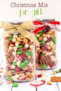 Christmas Mix Jar Gift idea { lilluna.com }