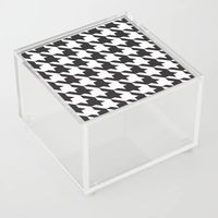 Buy Classic Houndstooth Acrylic Box by rosewallprints. Worldwide shipping available at Society6.com. Just one of millions of high quality products available. 4" x 4" x 2.5" #homeaccessories #bathroomaccessories #officeaccents #blackandwhitedecor #homedecor #storage #storagebox #prettylittlethings #geometricprint #modernartwork #modernhome #society6art #society6artist #rosewallprints