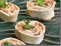 Tide You Over Tuesday: Burrito Pinwheels A great cold appetizer that tastes similar to a 7-layer dip!