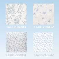 aesthetic poster decals, blue, white, roses, aesthetic, coquette, bloxburgbuild, bloxburgdesign, bloxburgroleplay, wallpaper, customwallpaper