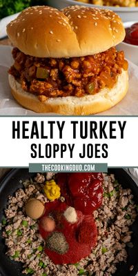 Jazz up your sloppy joe game with some Healthy Turkey Sloppy Joes! This fun twist on the classic sandwich is packed with protein, low in fat, and makes for an easy and delicious dinner that your family will love!