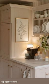 Not sure what I love more- the kitchen lamp or the plate rack