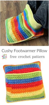 Free Pattern: Cushy Footwarmer Pillow -