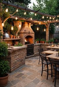 Add charm to your outdoor space! Transform your backyard with these 21 stunning outdoor kitchen patio ideas. Perfect for summer barbecues, family gatherings, and evening hangouts, these designs offer the ideal blend of function and aesthetics. Explore the possibilities and create your dream outdoor kitchen! #OutdoorKitchen #Patio #KitchenPatio