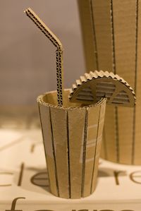 Cardboard Sculpture ..this is a good technique for creating rounded forms