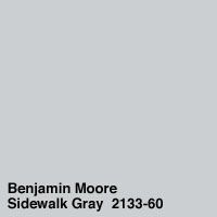 Wall Color: Benjamin Moore | Sidewalk Gray-2133-60