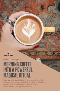 Our lives are full of routines. Stuff like your morning coffee, your commute to work, your afternoon jog, even reading before bed. While there’s nothing inherently wrong with routine, too much routine can zap the creativity and inspiration right out of our lives. Find out how to turn even the most mundane routine, like your #morningcoffee, into a powerful magical ritual. #morningroutine #morningrituals #miraclemorning