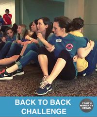 Classic quick game or team building “back to back” challenge. Youth Ministry Ideas and Games.