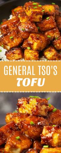 This General Tso's tofu is savory, sweet, spicy and so delicious it will likely go straight onto your regular dinner rotation. Super flavorful and high in protein too. #vegan #glutenfree | lovingitvegan.com