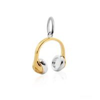 Headphones Charm Solid Gold