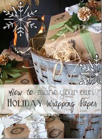 HANDMADE HOLIDAY WRAPPING PAPER