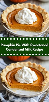 Need an easy pumpkin pie recipe? This Pumpkin Pie With Sweetened Condensed Milk Recipe is a must-try! It’s a simple yet flavorful option for your pumpkin pie recipe easy collection, ideal for lunch or dinner ideas.