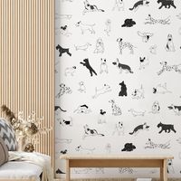 Annabelle - Pink buffalo check peel and stick wallpaper