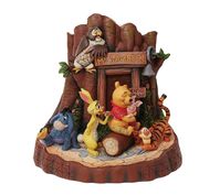 Display all your favorite characters from the Hundred Acre Wood in one heartwarming scene designed by Jim Shore. From Disney Traditions.