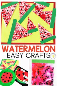 Teachers, are you looking for a fun theme to celebrate the end of the year with your students? Instead of a watermelon day enjoy a whole watermelon week! Kids will enjoy these fun watermelon crafts and sensory activities with this 5 day unit. The Watermelon Seed read aloud and comprehension, simple crafts with templates, end of the year writing activity, and lots of fun! Perfect for preschool, kindergarten, toddlers, or special education #watermeloncrafts #watermelonday #kidscraftideas #...