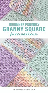 This pattern is beginner friendly and great for using up yarn scraps! It is the perfect motif for blankets, home decor and wearables. Granny stripe granny square #grannysquare #crochetpattern